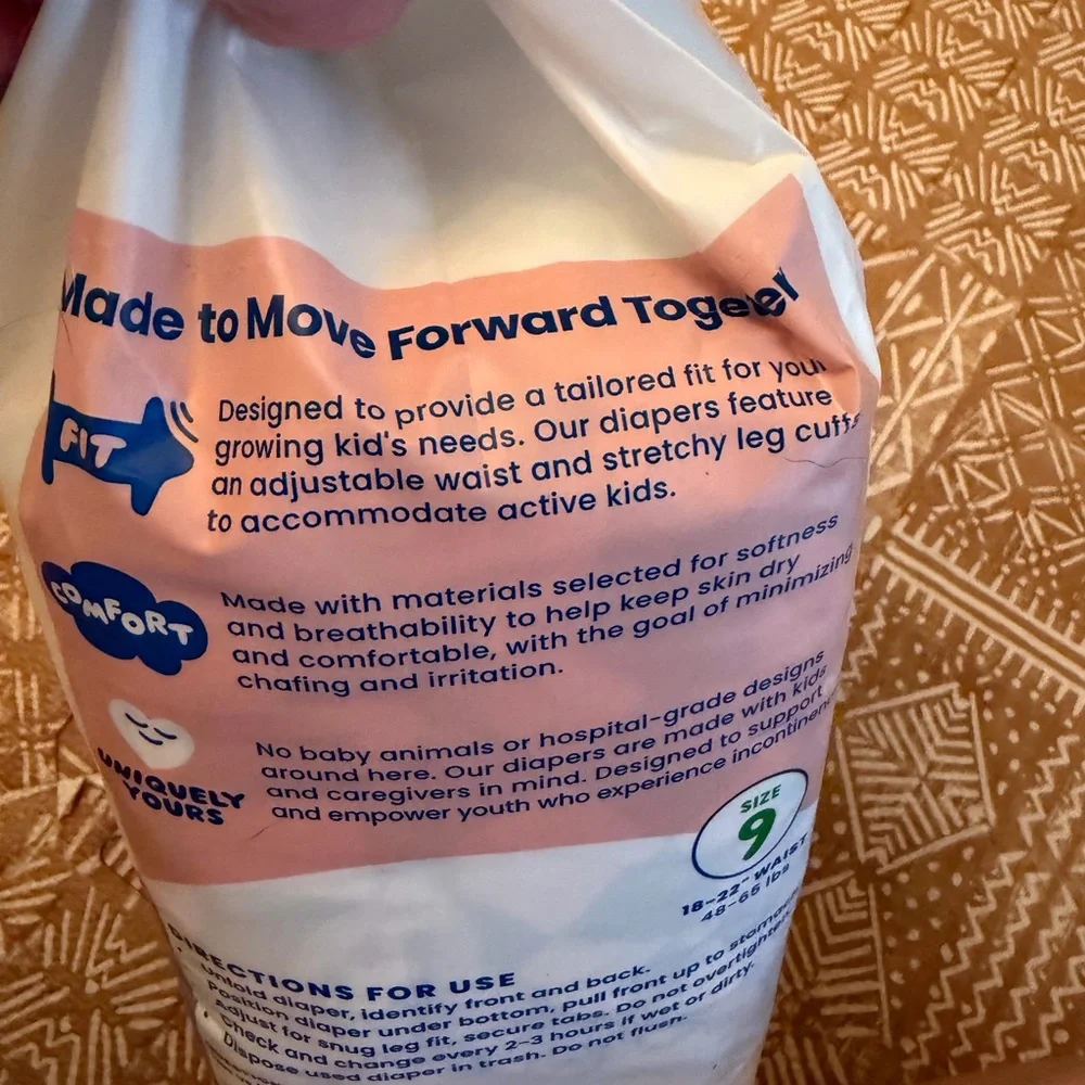 Youth Crews Youth Diapers Size 9 – 24 Pack – New Sealed - Picture 6 of 8